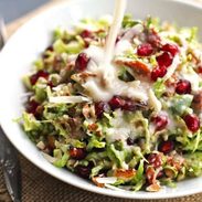 Chopped Brussels Sprout Salad - always requested by my family at holiday meals! | pinchofyum.com