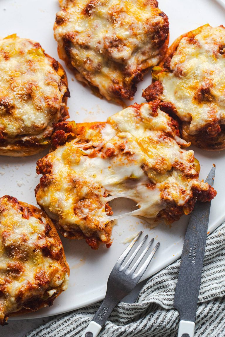 Pizza burgers.