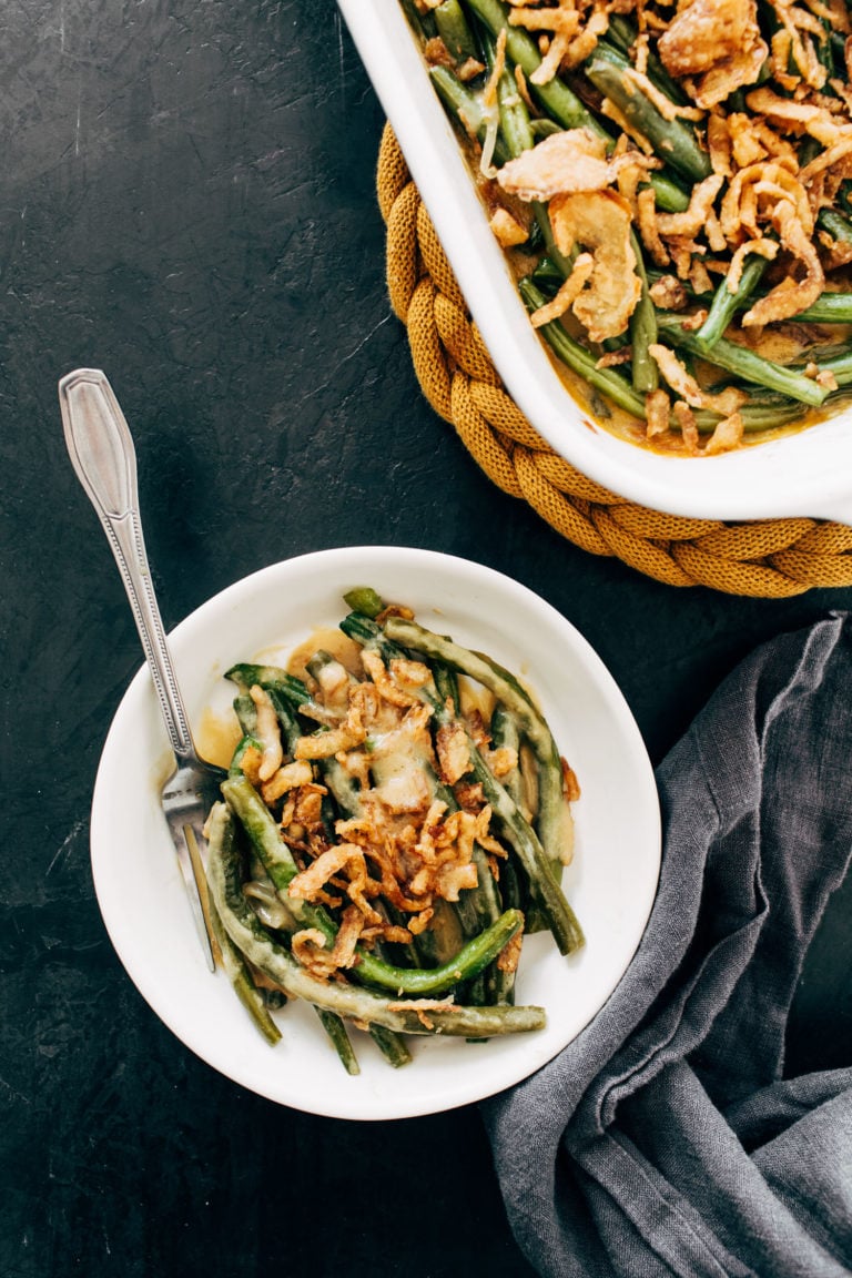Green Bean Casserole in a bowl.
